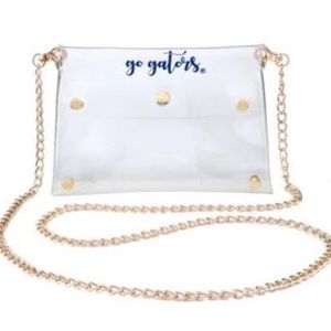 Florida Gators Clear Stadium Gold Chain Purse